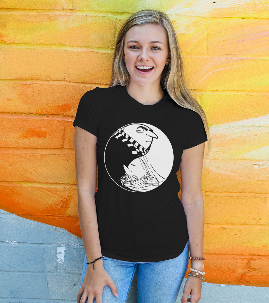 Gru And Dru Yin Yang Minions Despicable Me Sibling Symbol Harmony T-Shirt
