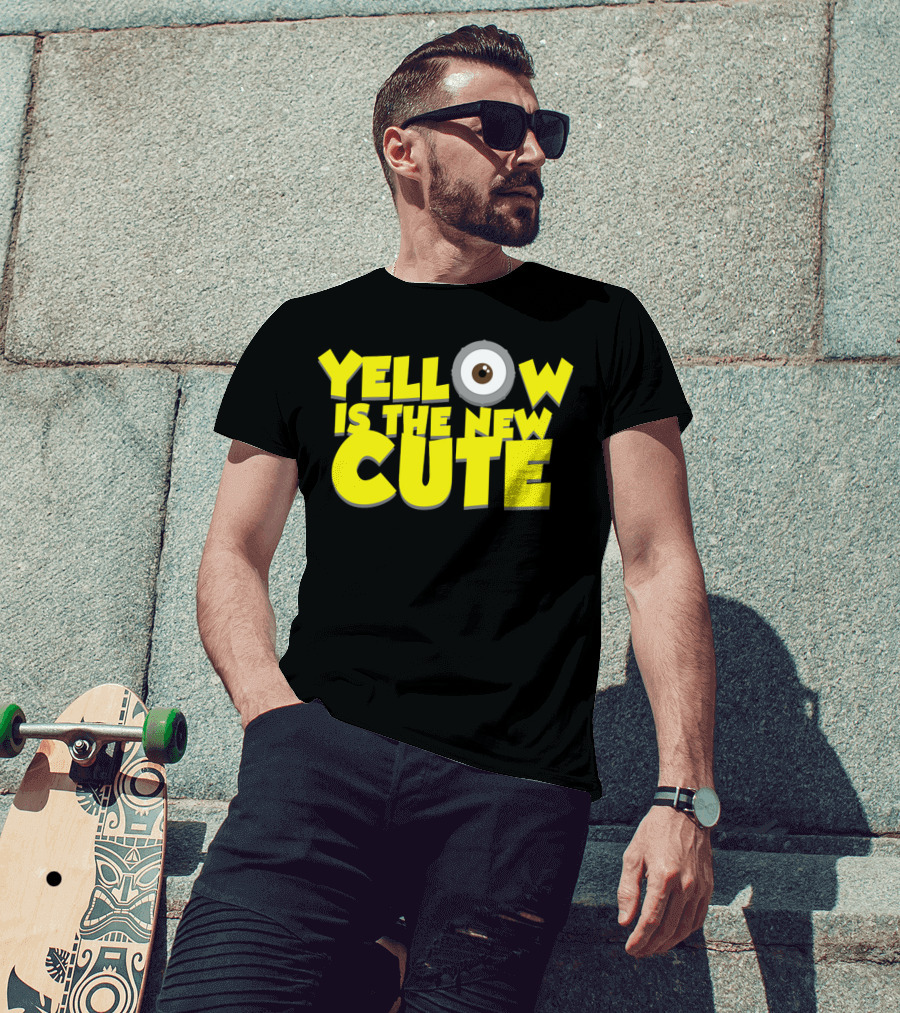 Yellow Is The New Cute Despicable Me Minions Eye T-Shirt
