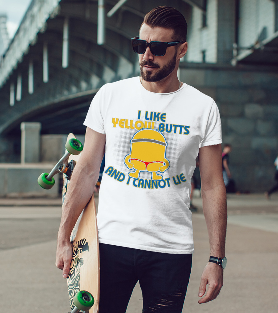 I Like Yellow Butts And I Cannot Lie Minions Despicable Me Iconic Phrase T-Shirt