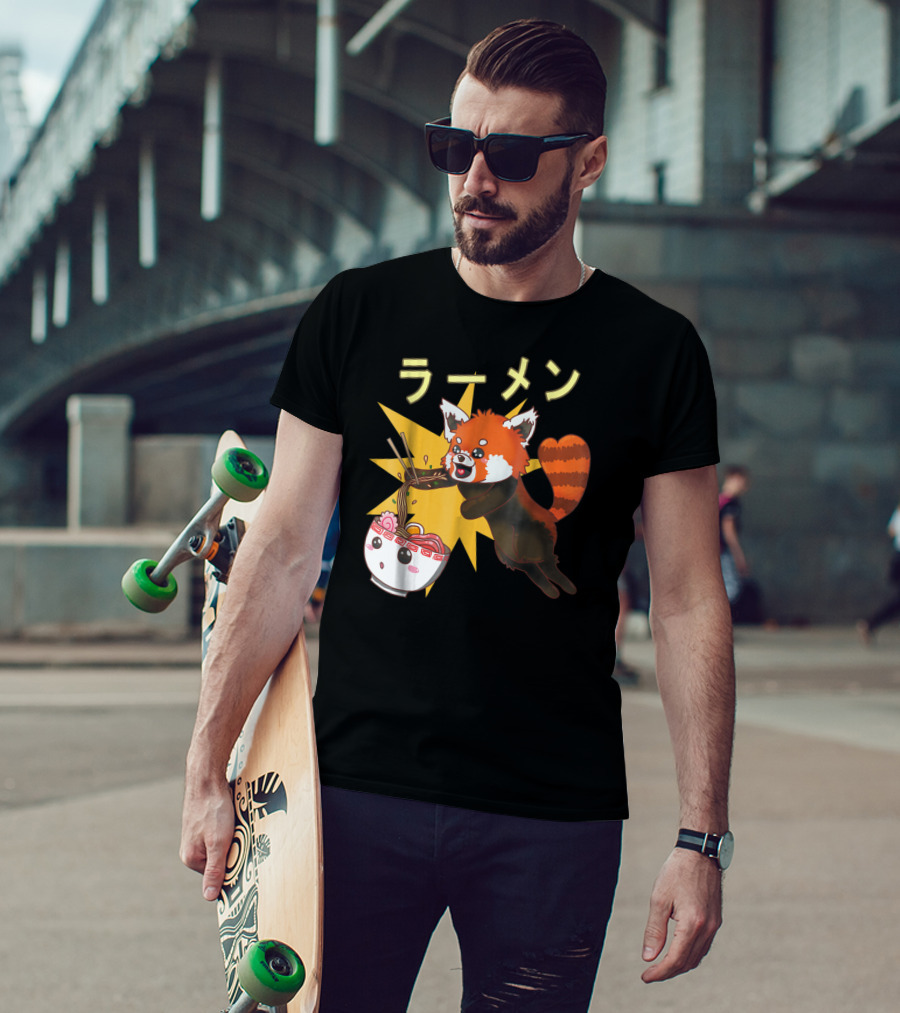 Red Panda Ramen Noodle Lover T-Shirt