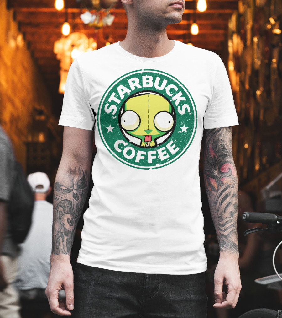 Starbucks Coffee Cute Gir Invader Zim T-Shirt