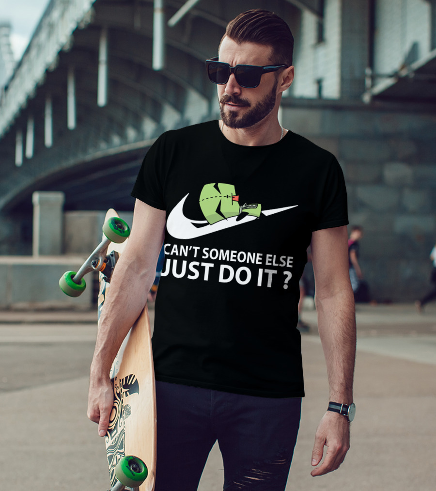Gir Invader Zim Can't Someone Else Just Do It Swoosh T-Shirt