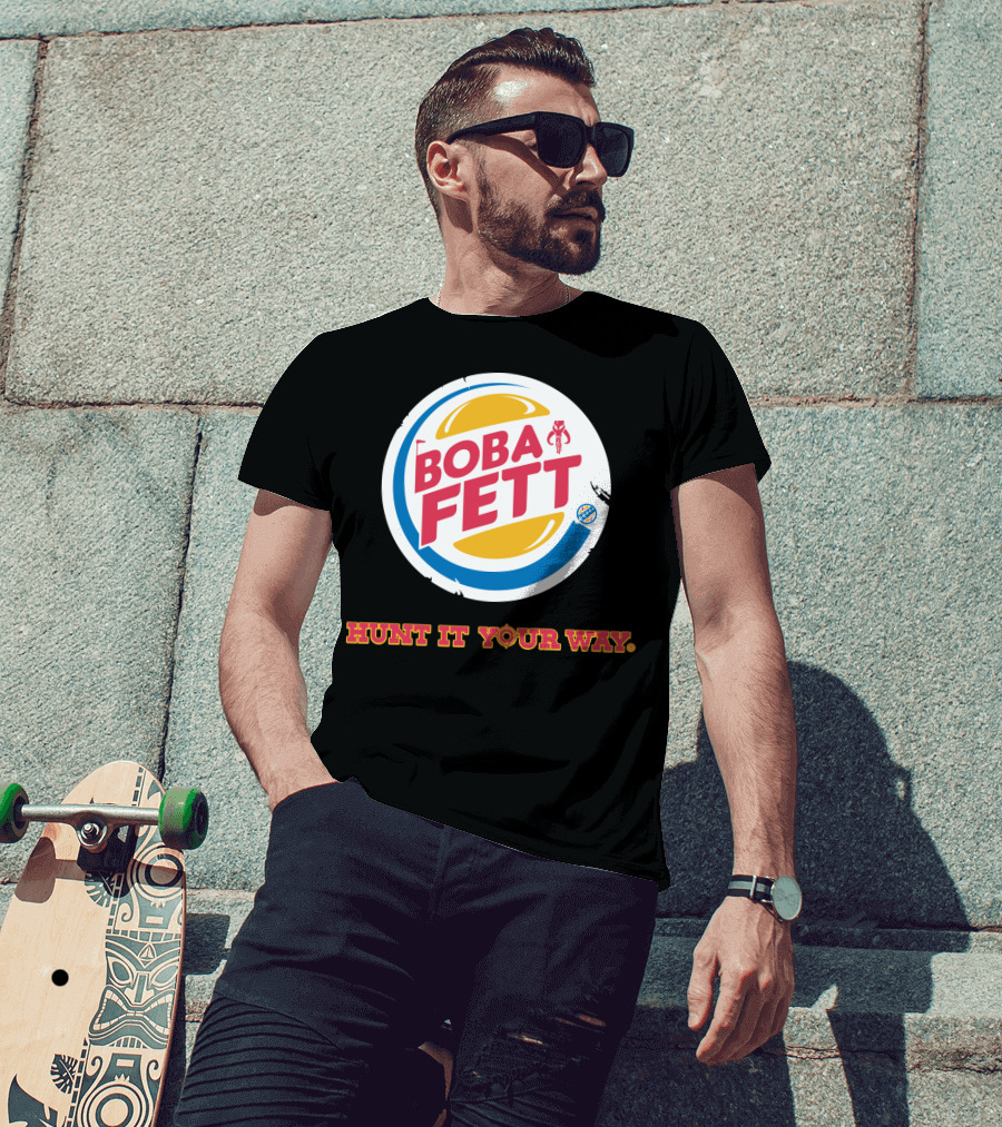 Hunt It Your Way Boba Fett Star Wars Burger T-Shirt