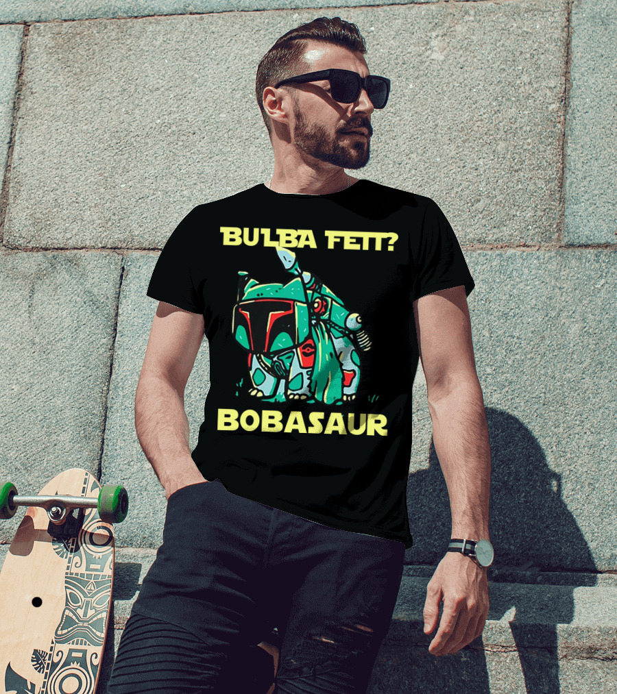 Bulba Fett Bobasaur Star Wars Crossover T-Shirt