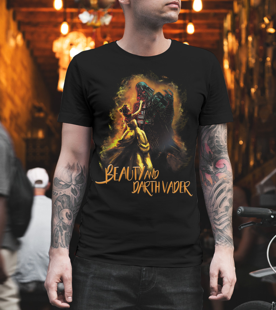Beauty And The Darth Vader Star Wars Romance Fusion T-Shirt