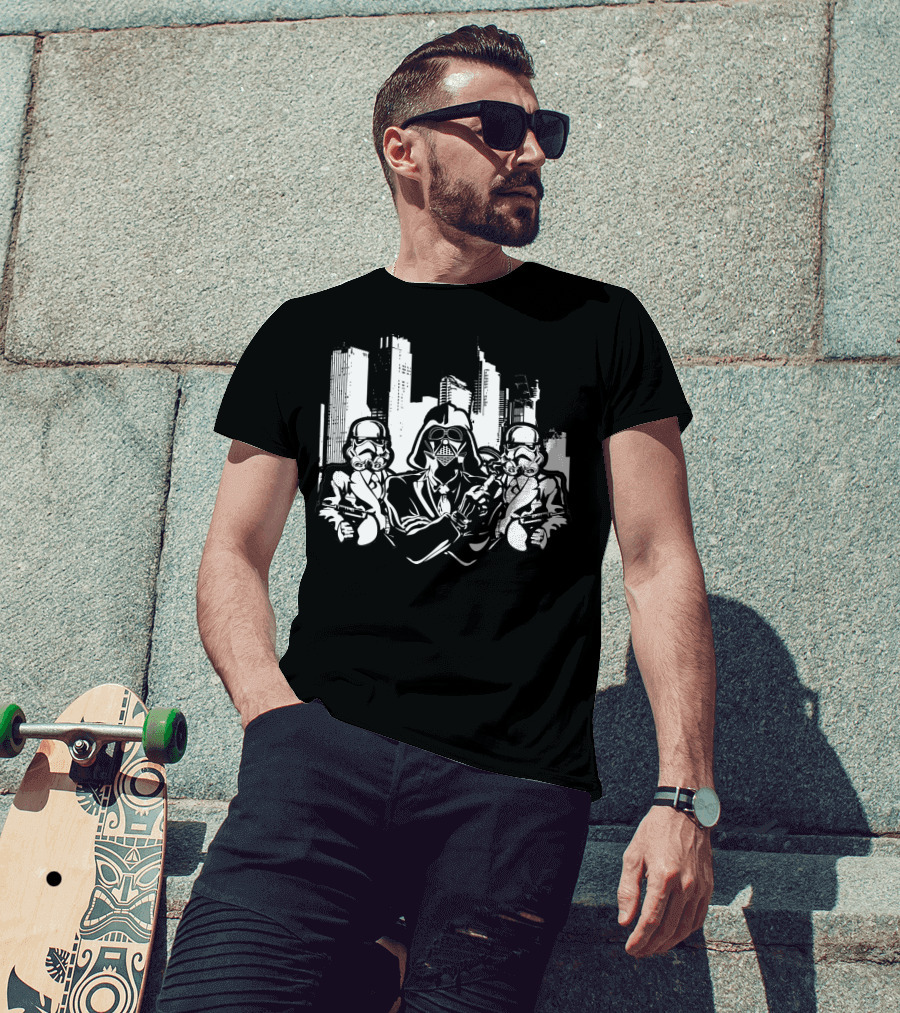 City Empire Darth Vader And Stormtroopers Star Wars T-Shirt