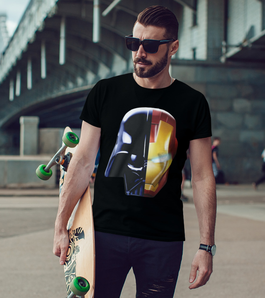 Iron Darth Man Vader Star Wars Marvel Mashup T-Shirt