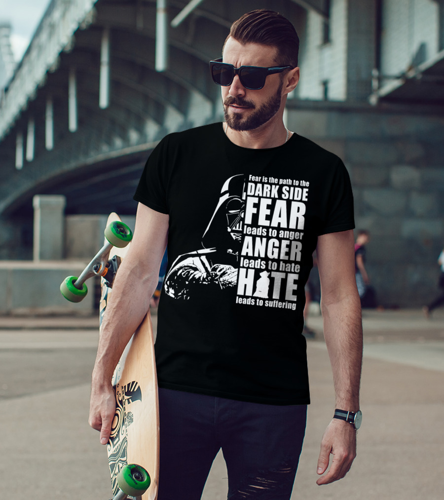 Fear Dark Side Anger Hate Suffering Darth Vader Star Wars T-Shirt