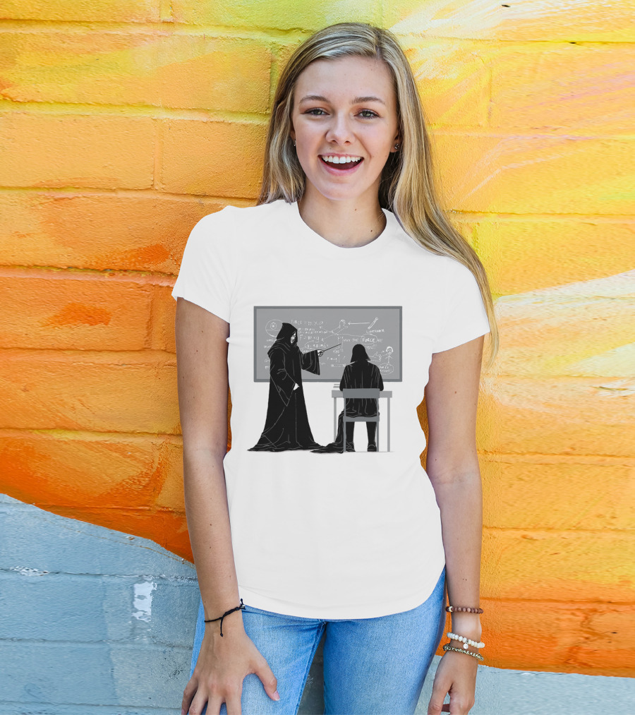 Teach The Force Darth Vader Dark Side Star Wars Classroom T-Shirt