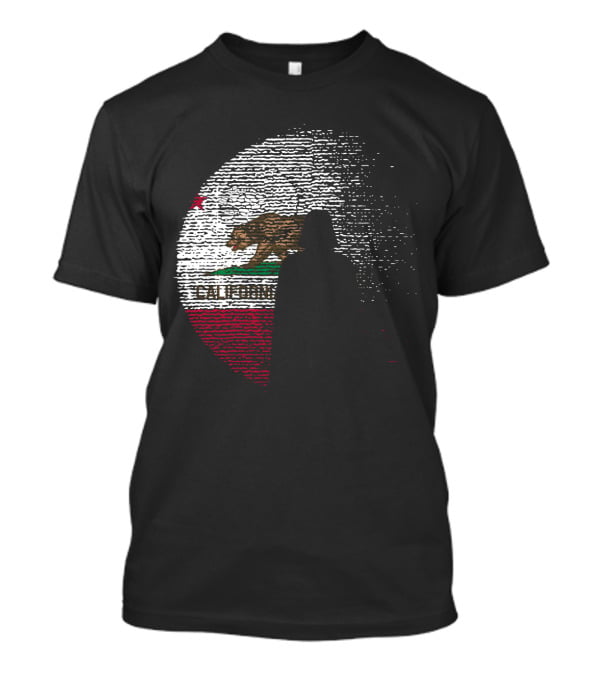 California State Flag Death Star Wars Moon Design Vader T-Shirt