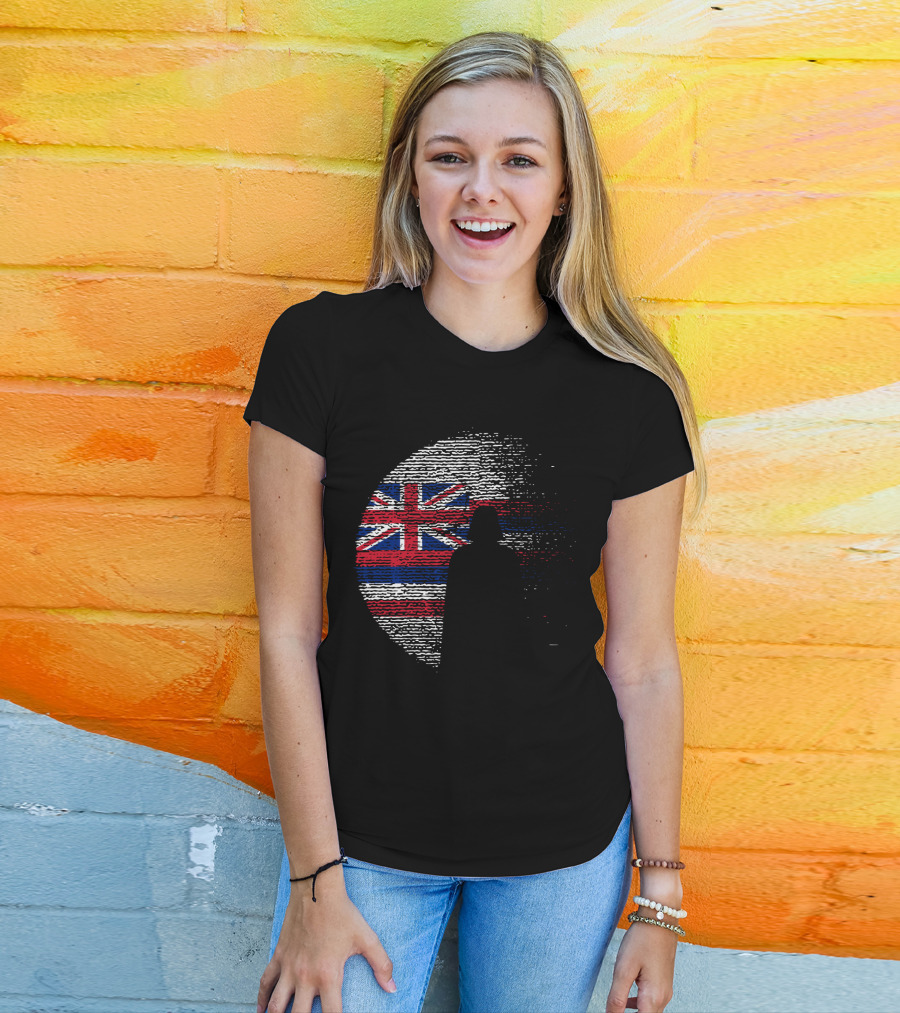 Hawaii State Flag Star Wars Death Star Vader T-Shirt
