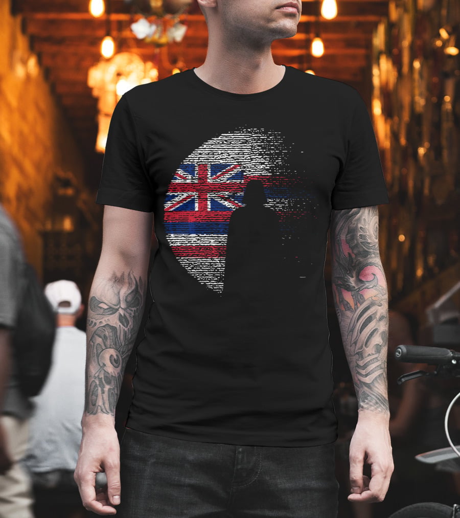 Hawaii State Flag Star Wars Death Star Vader T-Shirt