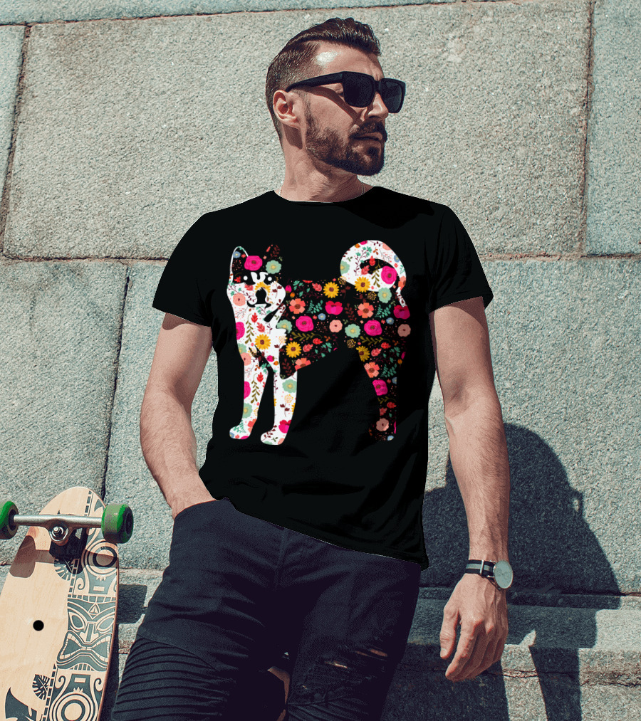 Akita Floral Patterned Body T-Shirt