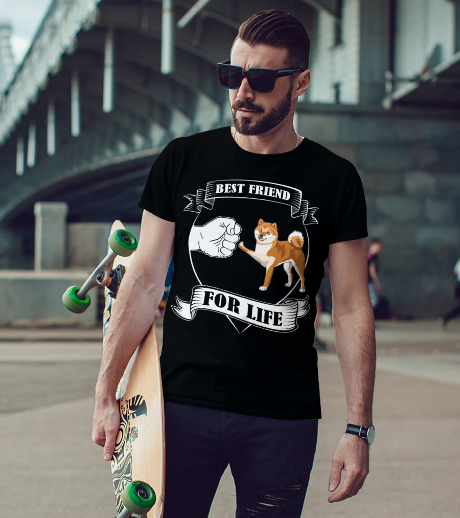 Best Friend For Life Dog Paw Bump T-Shirt