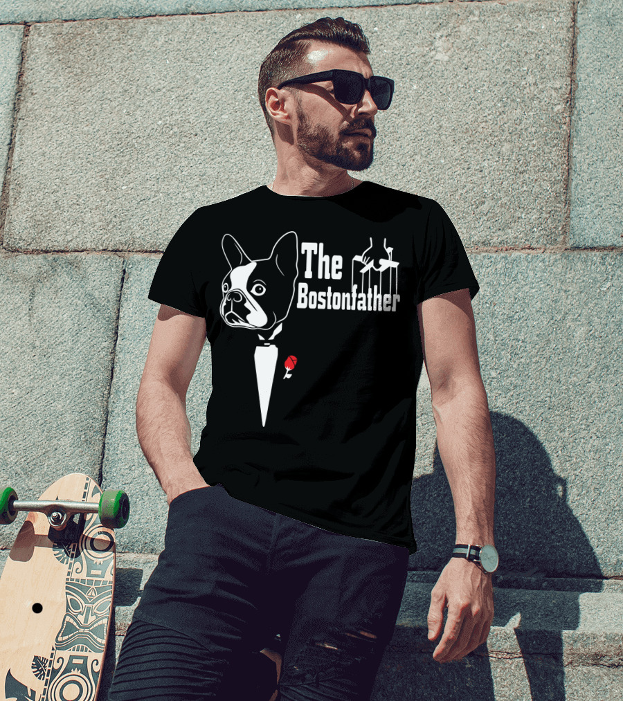 The Bostonfather Boston Terrier Mashup T-Shirt