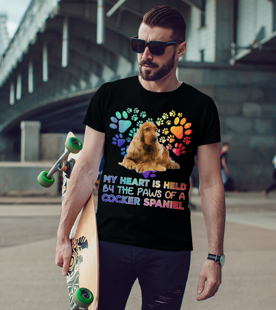 My Heart Is Held By The Paws Of A Cocker Spaniel T-Shirt