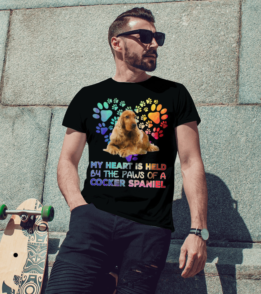 My Heart Is Held By The Paws Of A Cocker Spaniel T-Shirt