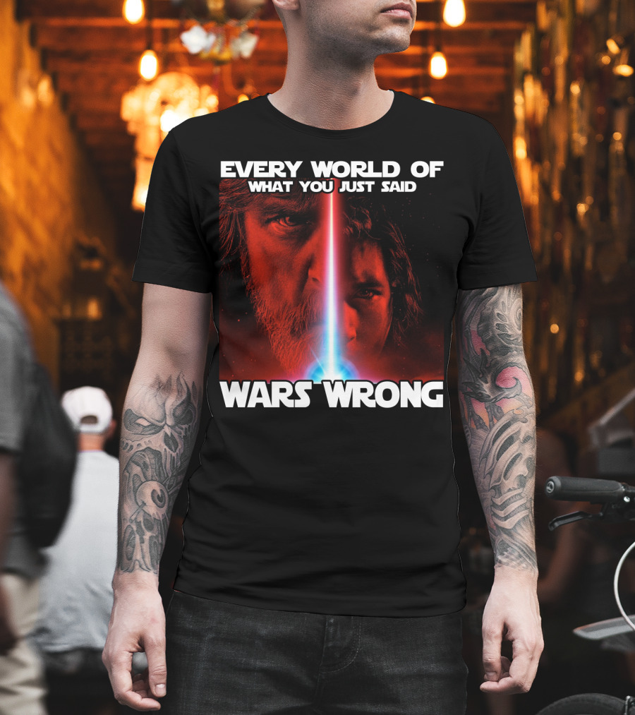 Every World of What You Just Said Wars Wrong T-Shirt