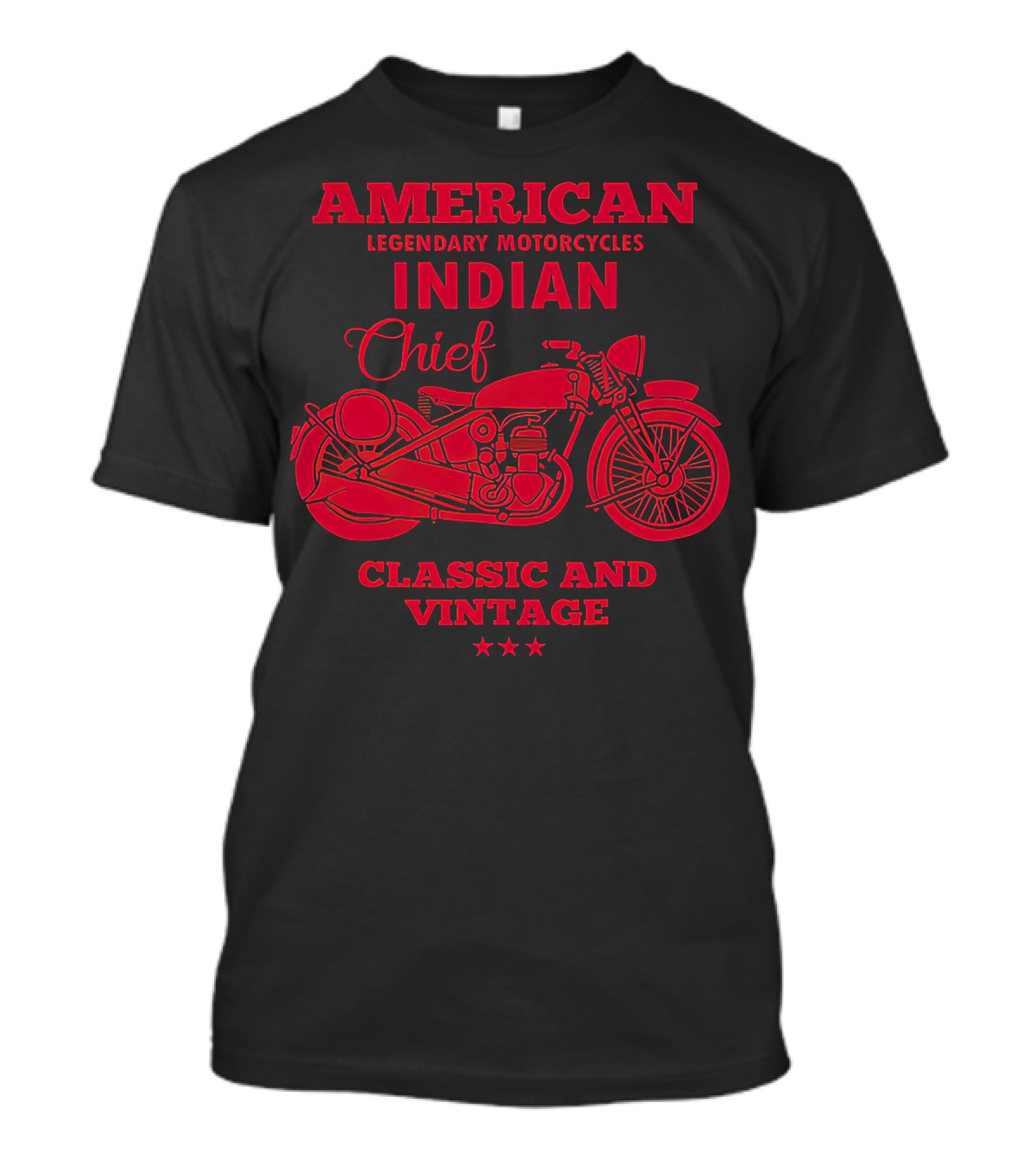 American Legendary Motorcycles Indian Chief Classic And Vintage T-Shirt
