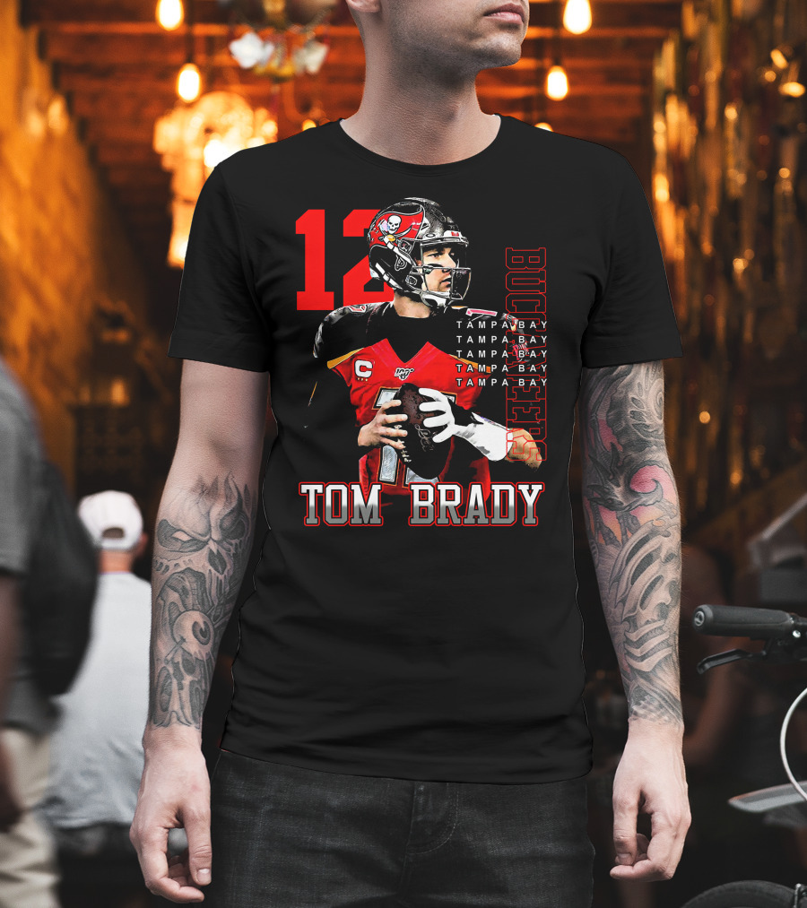 Tom Brady Tampa Bay Buccaneers Number 12 T-Shirt