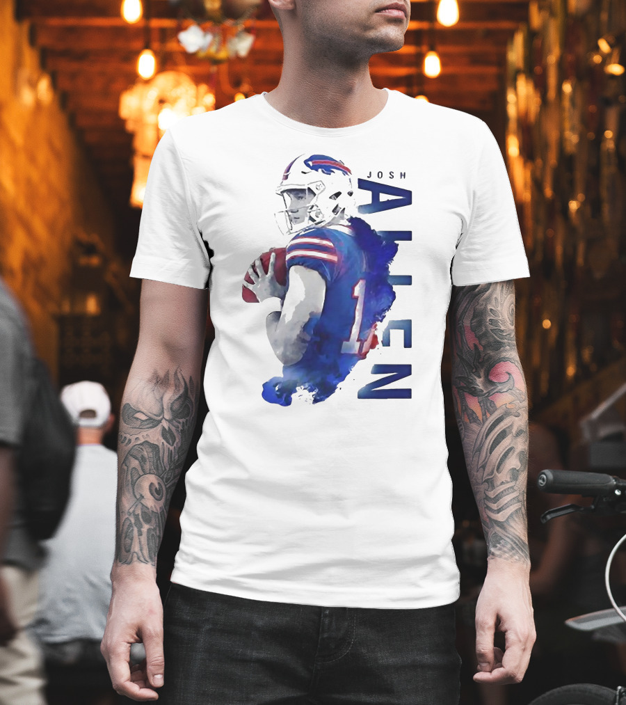 Josh Allen 17 Buffalo Bills NFL Quarterback T-Shirt
