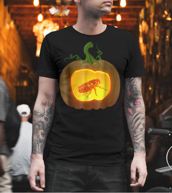 Cicada Carved Pumpkin Lantern T-Shirt Cicada Carved Pumpkin Lantern T-Shirt