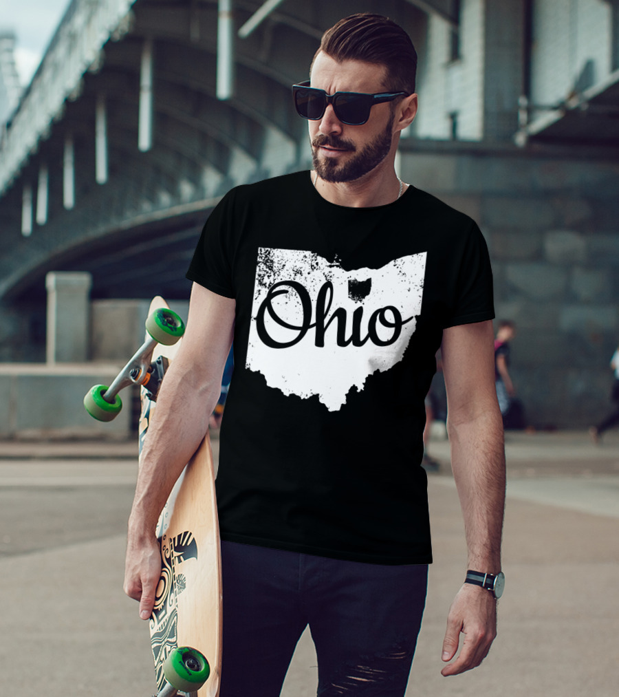Ohio Love State Map Home T-Shirt