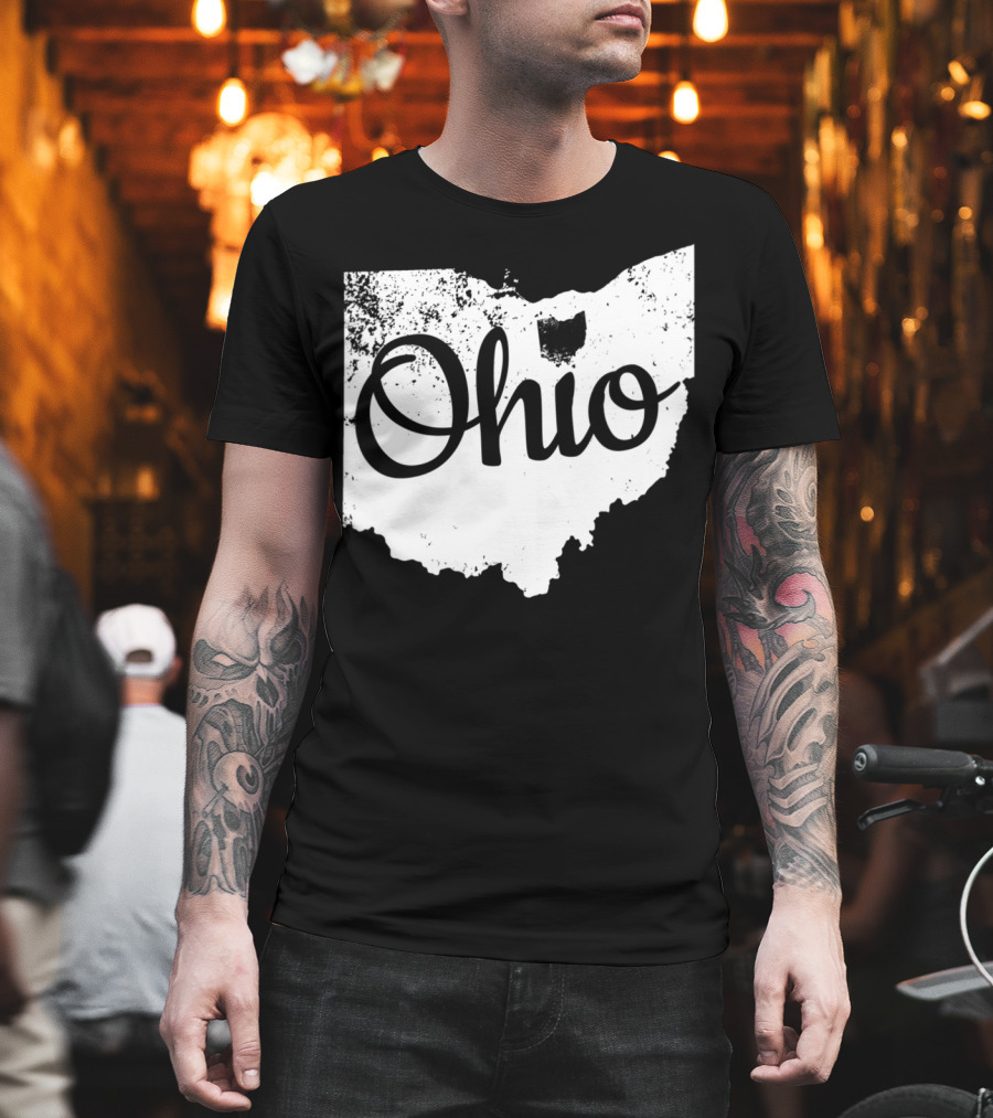 Ohio Love State Map Home T-Shirt