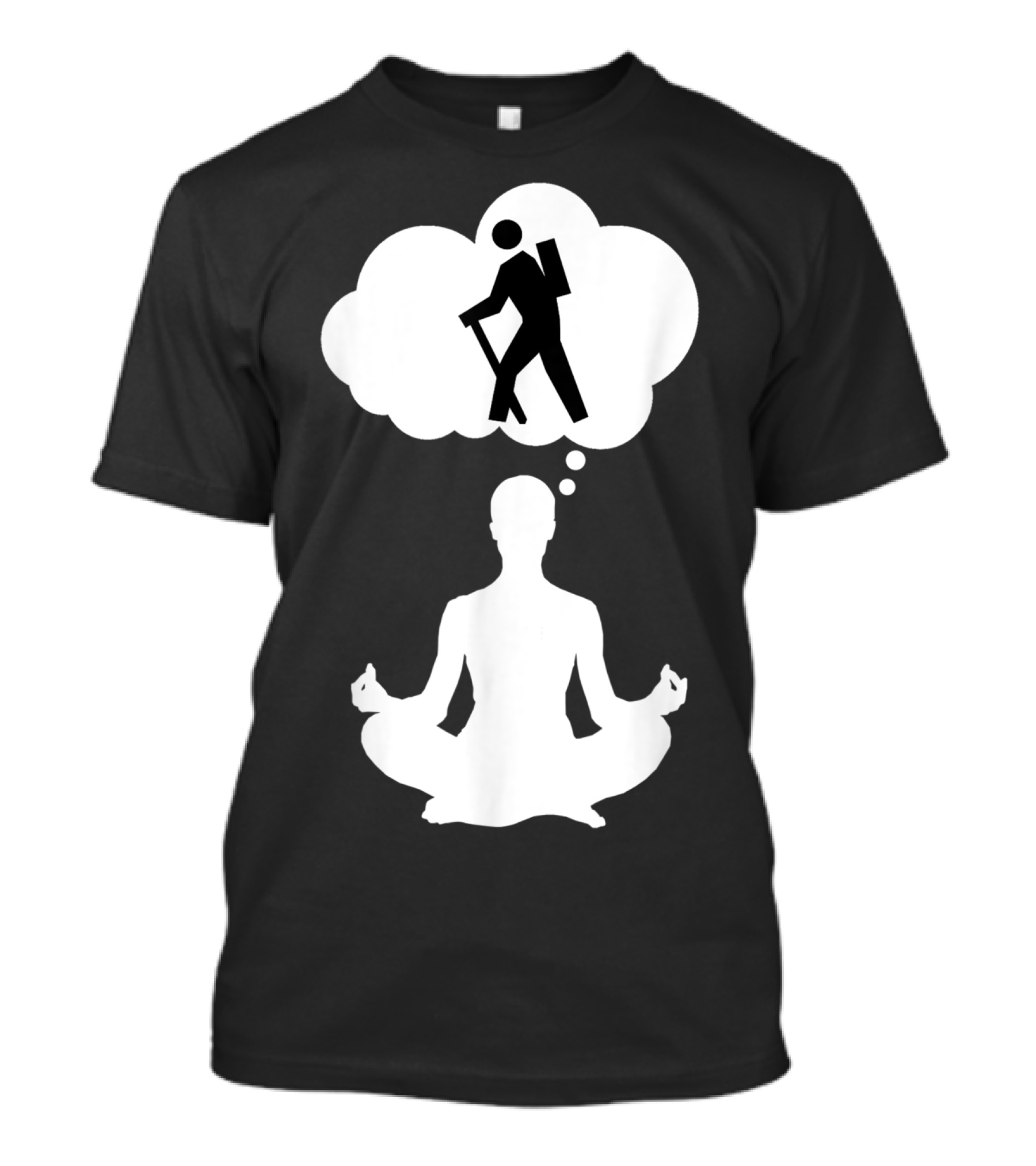 I Love Hiking Hiker Camper Trails Meditative Adventure T-Shirt