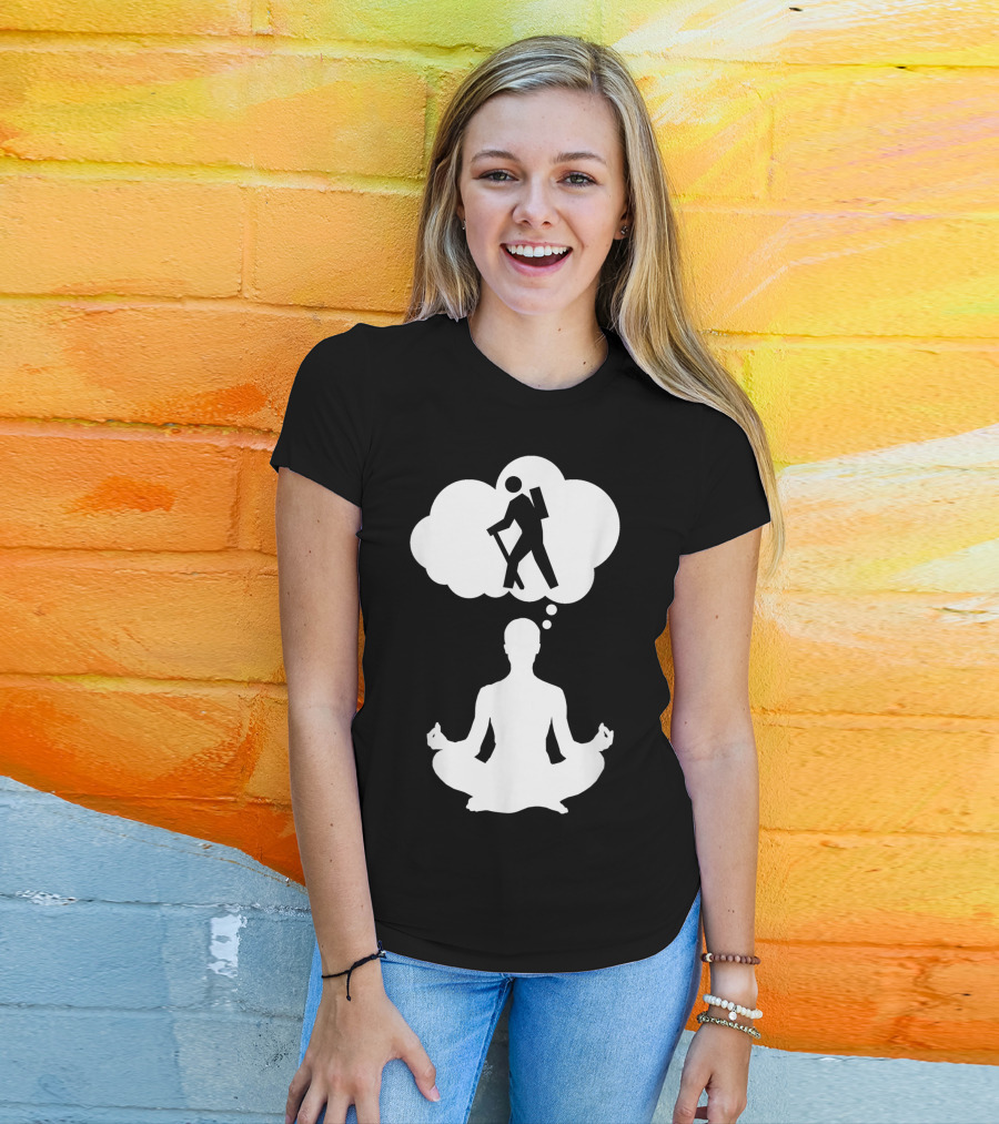 I Love Hiking Hiker Camper Trails Meditative Adventure T-Shirt