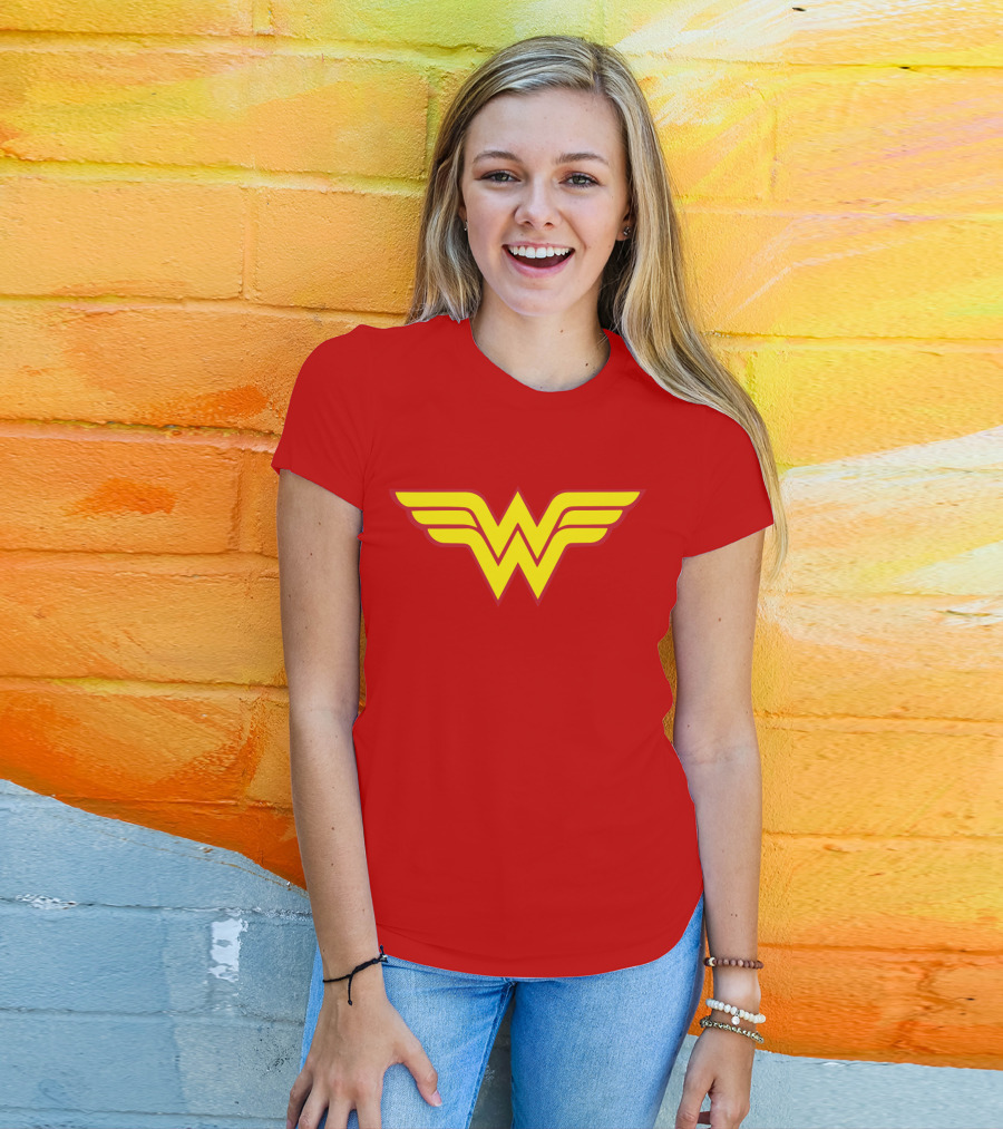 Wonder Woman Classic Yellow Emblem T-Shirt