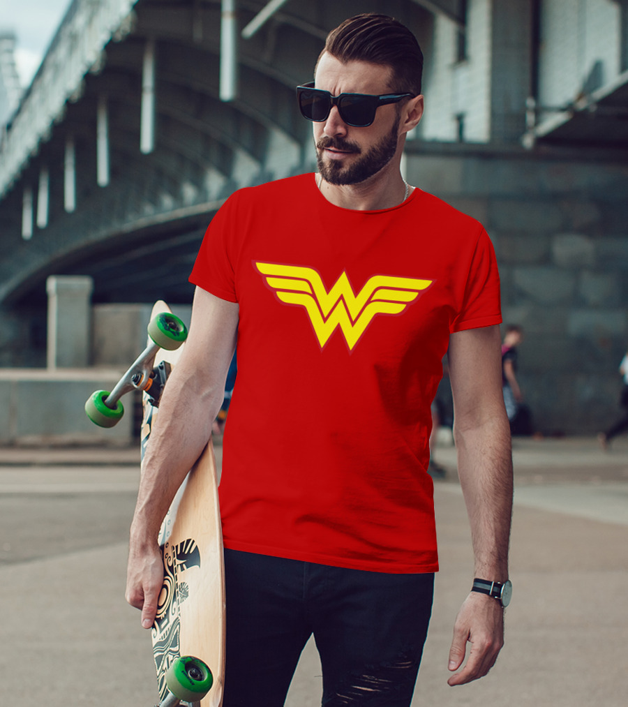 Wonder Woman Classic Yellow Emblem T-Shirt