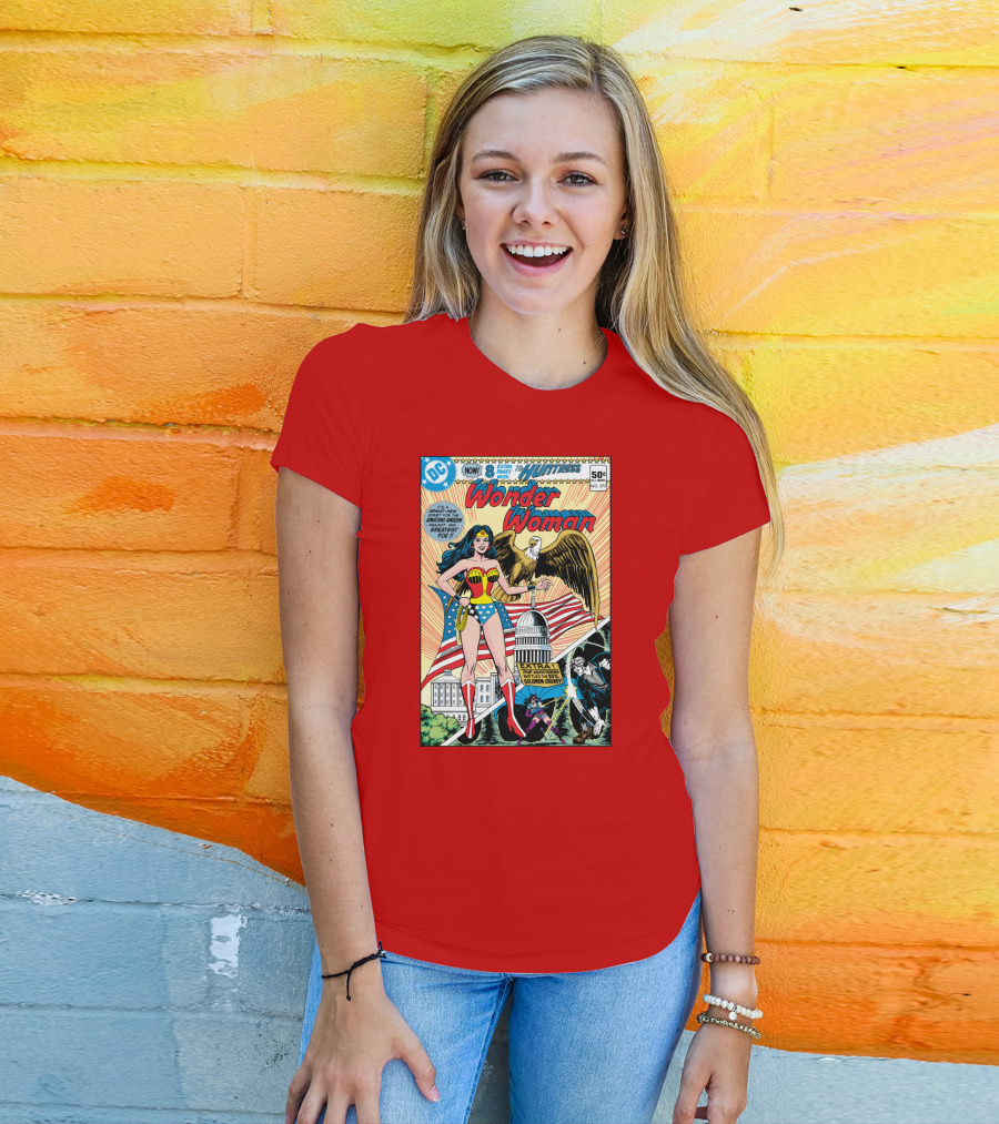 Wonder Woman DC Comics Huntress 1977 Solomon Grundy Patriotic Cover T-Shirt