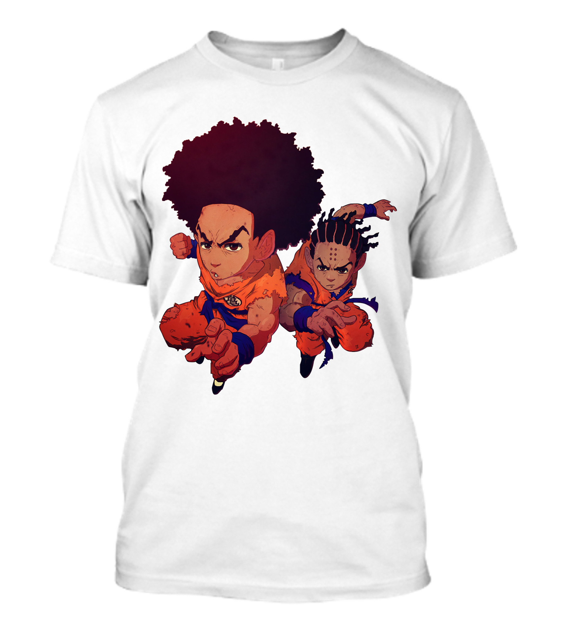 Dragonball Z Fusion Afro Style Characters T-Shirt