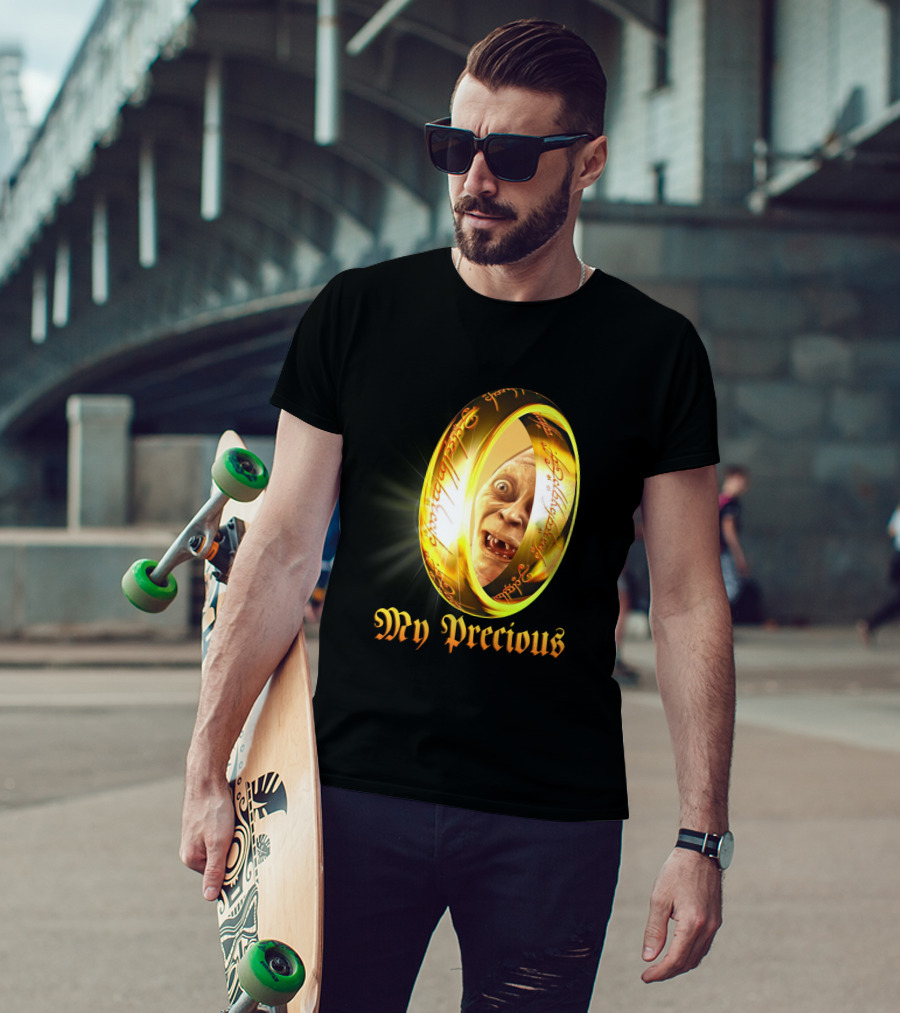 Lord Of The Rings My Precious Ring Gollum Reflection T-Shirt