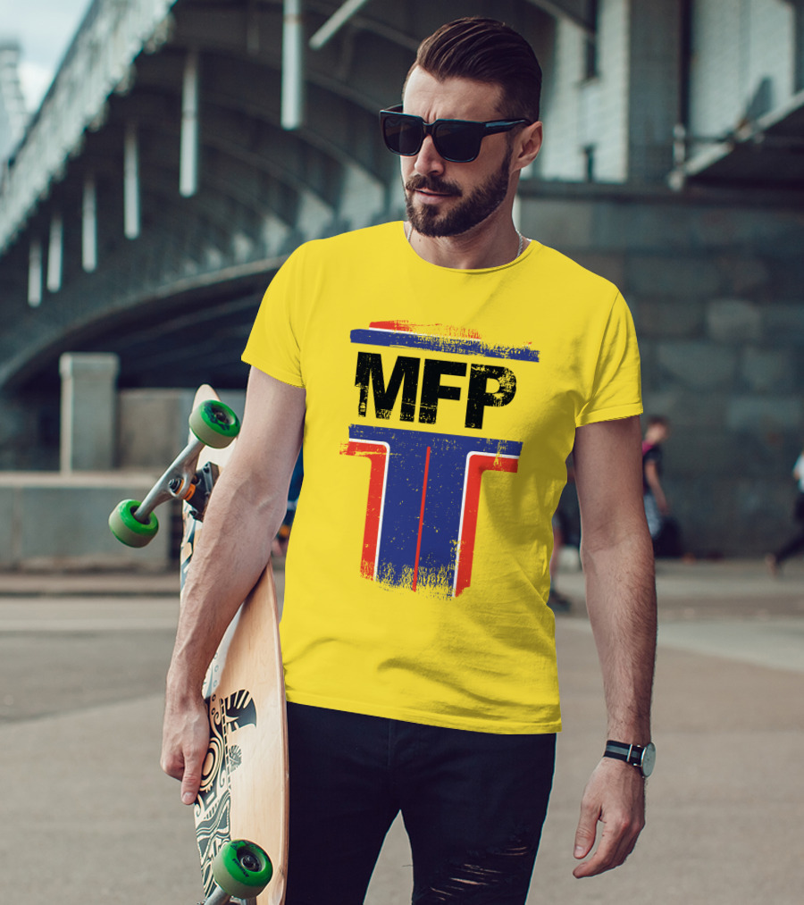 Mad Max MFP Main Force Patrol Vintage Logo Ao Vang T-Shirt