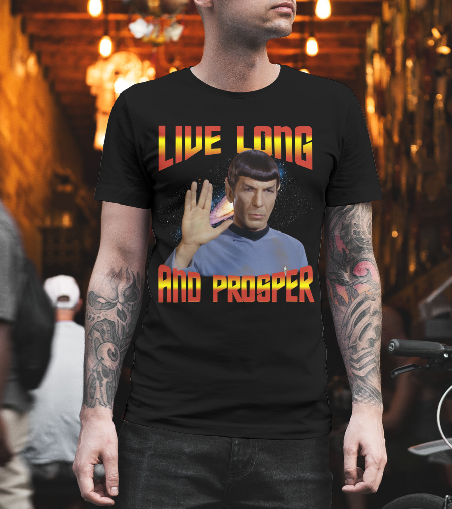 13 Star Trek Spock Live Long And Prosper Hand Gesture T-Shirt