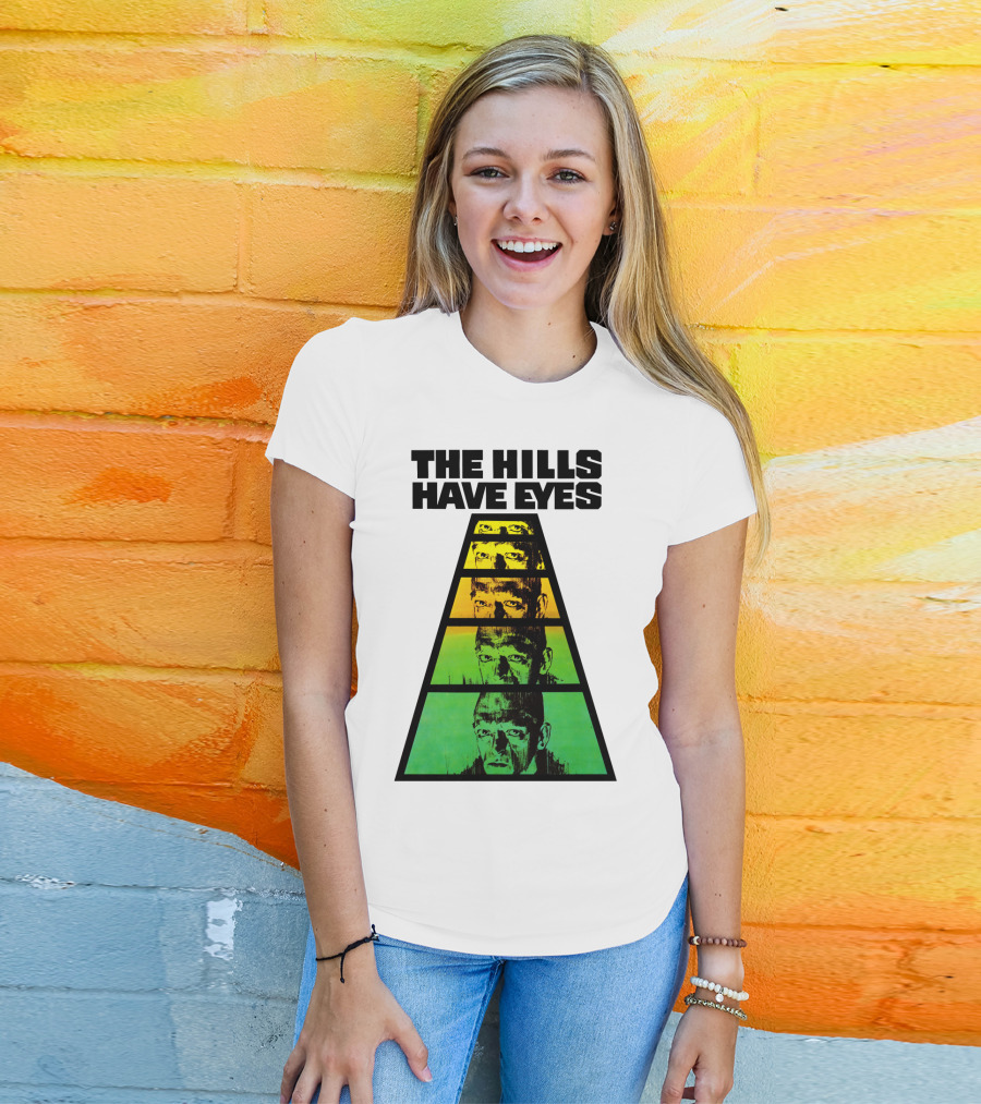 The Hills Have Eyes Retro 1977 Pyramid Faces T-Shirt