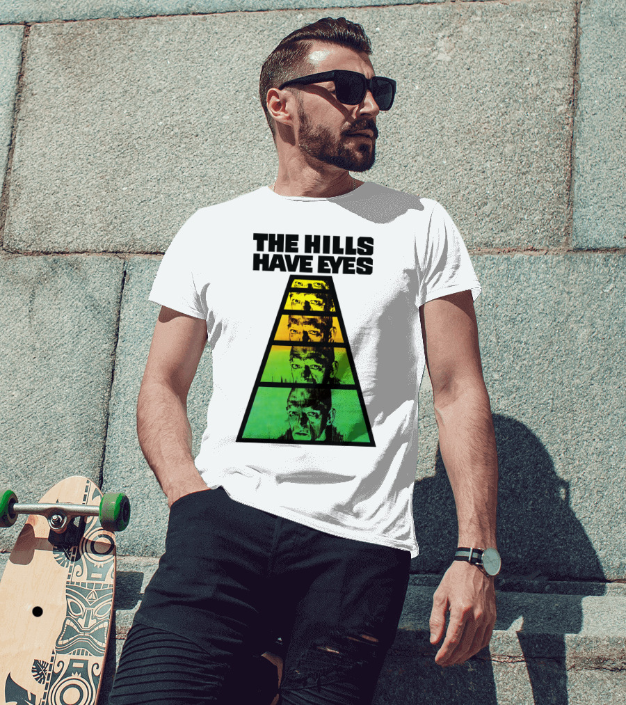 The Hills Have Eyes Retro 1977 Pyramid Faces T-Shirt