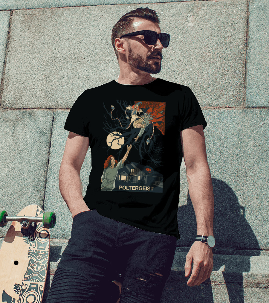 Poltergeist II The Other Side 1986 Moonlit Horror Escape T-Shirt