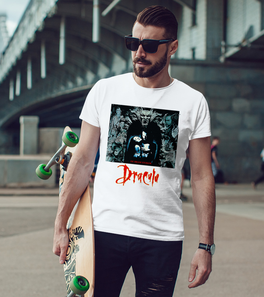 Dracula De Bram Stoker Vampire Collage 1992 T-Shirt