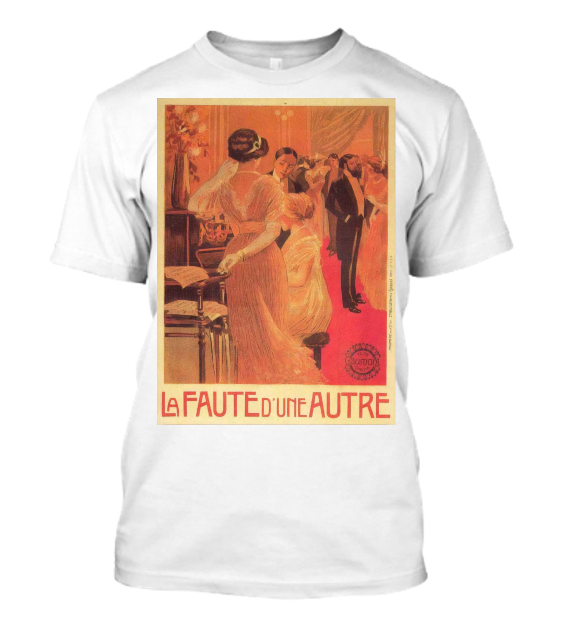 La Faute D'un Autre 1910 Elegant Ballroom Scene Bourgeois Society Vintage T-Shirt