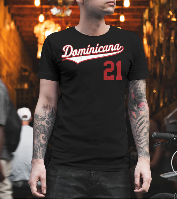 Dominicana Baseball 21 Republica Dominicana T-Shirt Dominicana Baseball 21 Republica Dominicana T-Shirt