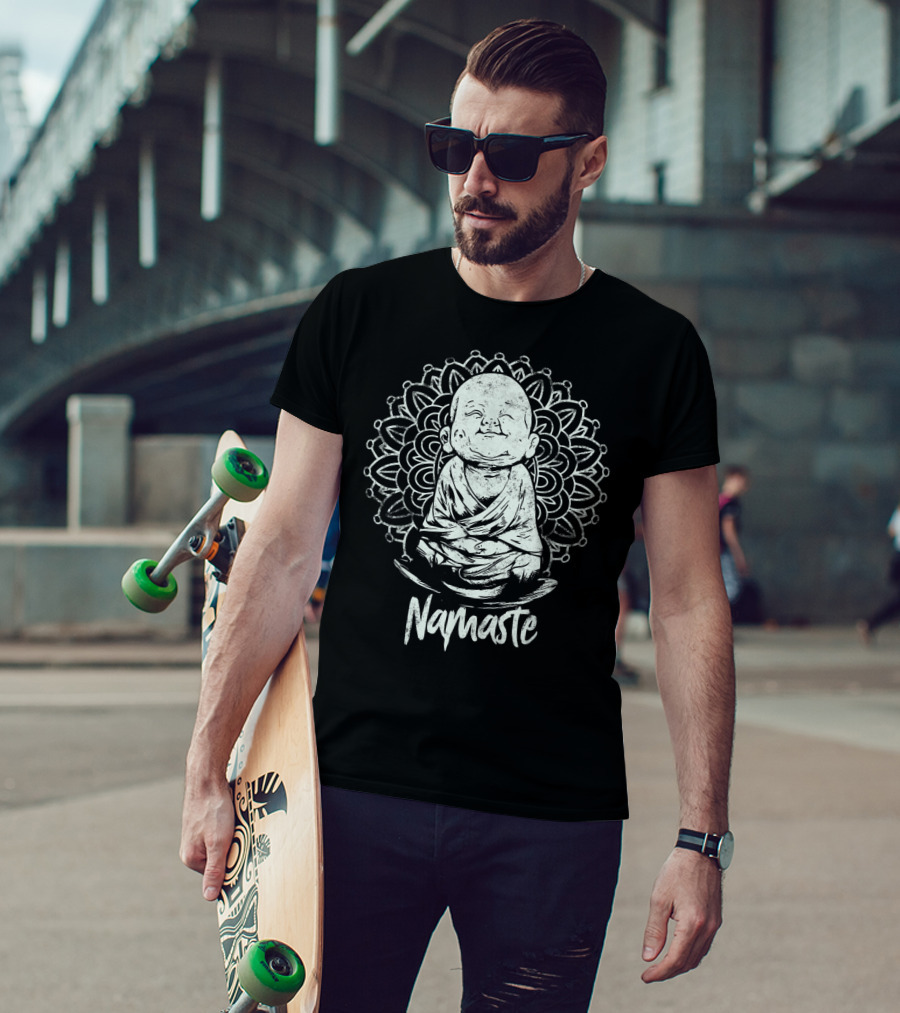 Buddha Meditation Namaste Mandala Yoga T-Shirt