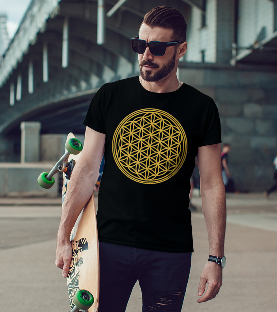 Flower Of Life Sacred Geometry Meditation T-Shirt