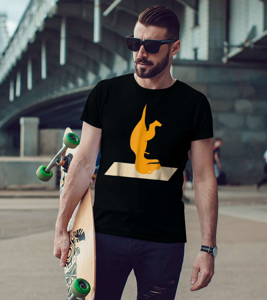 Sirsasana Rex Funny Yoga Dinosaur Lovers T-Shirt