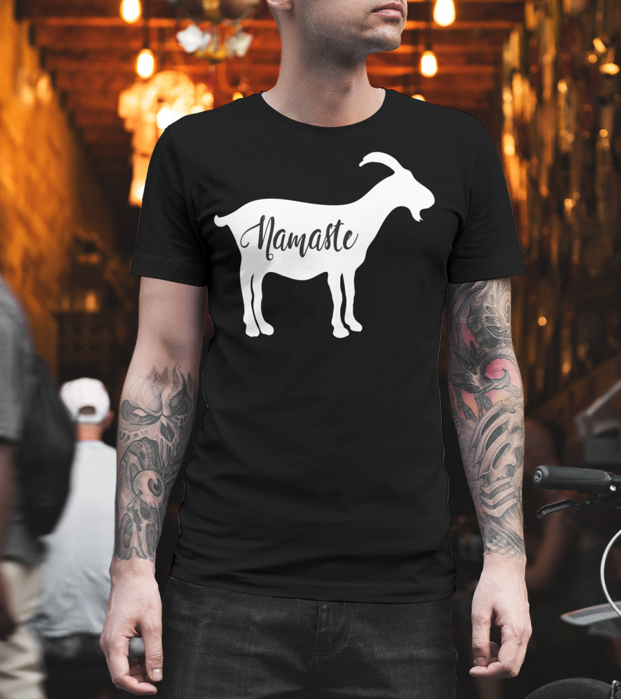Goat Namaste Yoga Symbol T-Shirt