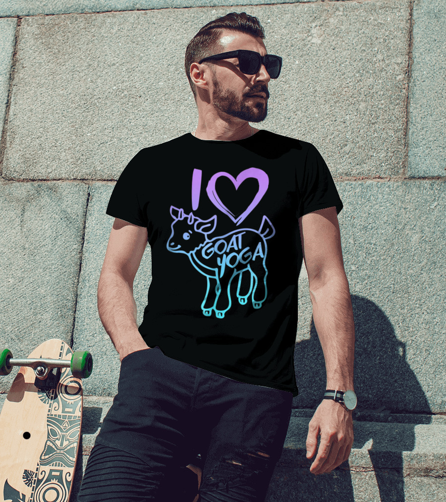 I Heart Goat Yoga Love Goat Yoga T-Shirt