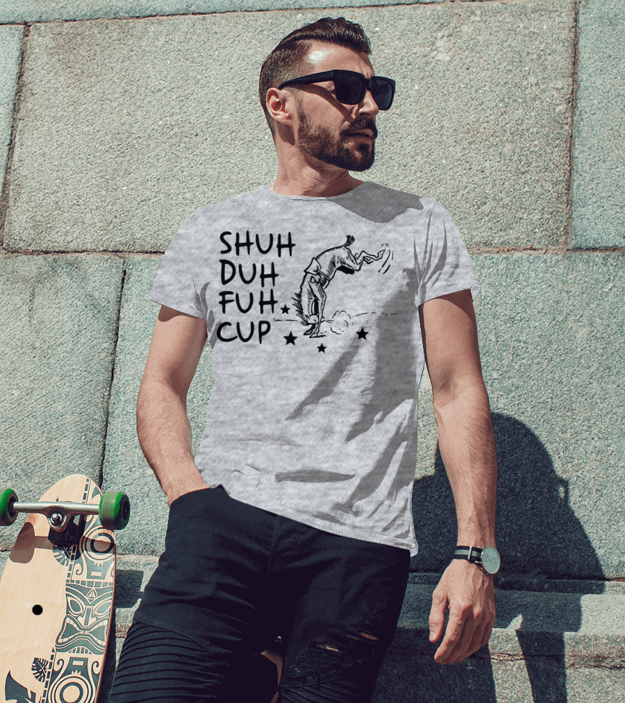 SHUH DUH FUH CUP Donkey Cartoon Stars T-Shirt