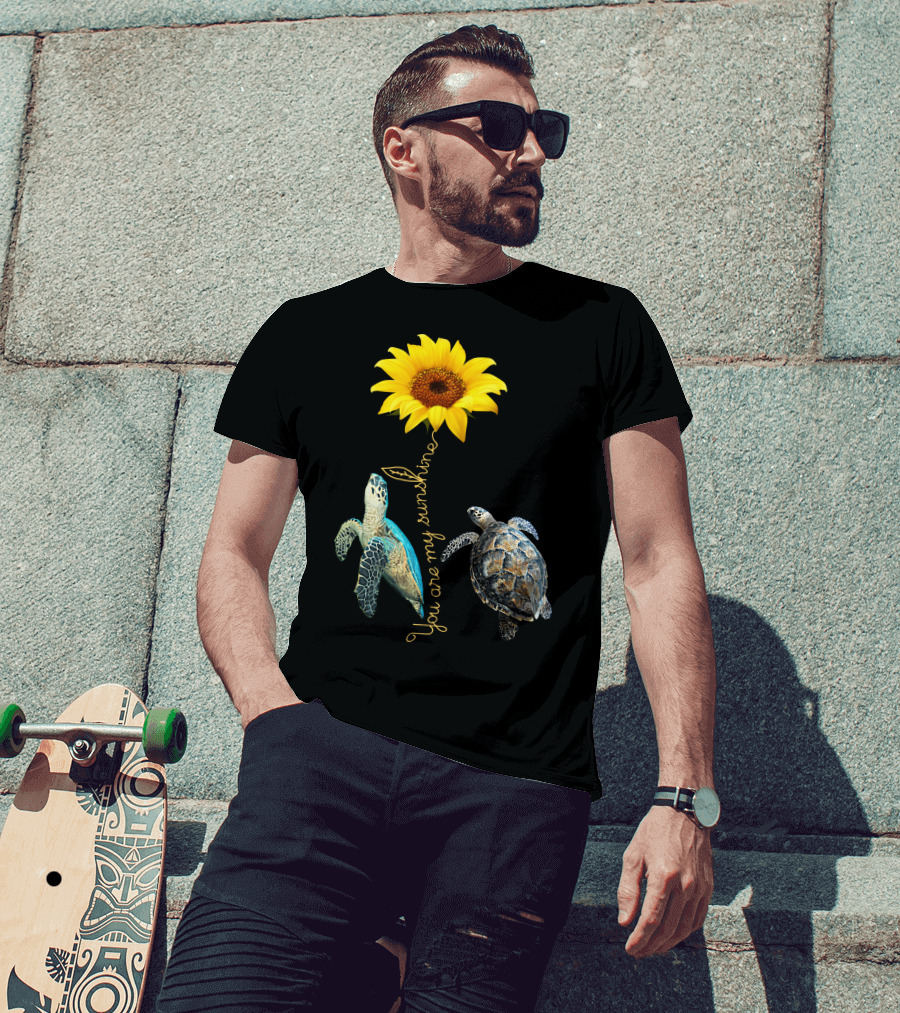You Are My Sunshine Turtle Sunflower T-Shirt